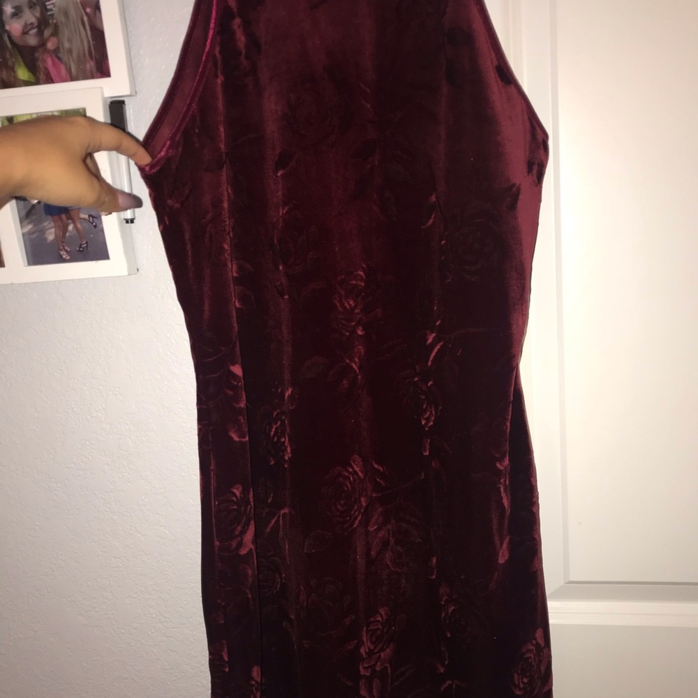 Red Velvet Rose Dress